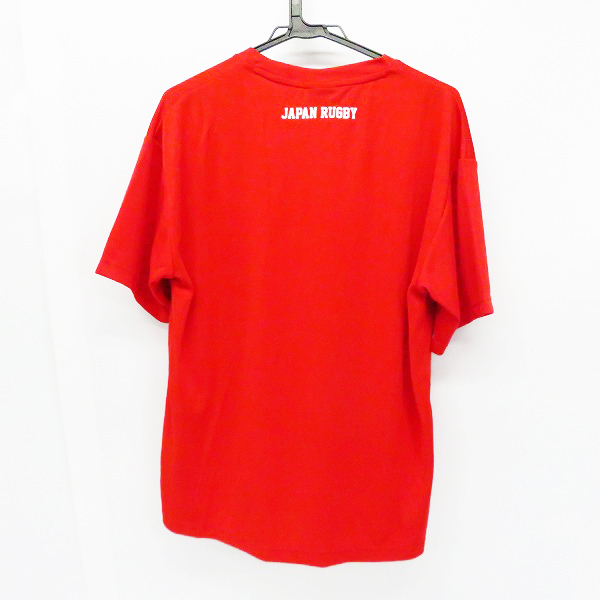 実際に弊社で買取させて頂いたCANTERBURY/カンタベリー ラグビー 日本代表 JAPAN RED TEE 半袖Tシャツ VCC39117/XLの画像 1枚目