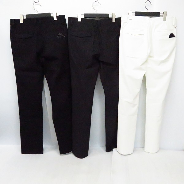 実際に弊社で買取させて頂いた【未使用】kappa/カッパ ゴルフ ロングパンツ ブラック,ホワイト 3点セット/M(78)の画像 1枚目