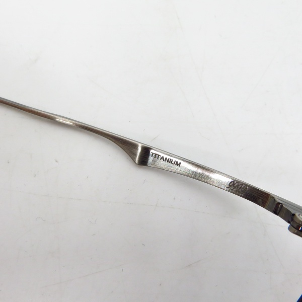 実際に弊社で買取させて頂いた999.9フォーナインズ  チタニウム アイウェア/メガネフレーム APM-09の画像 4枚目