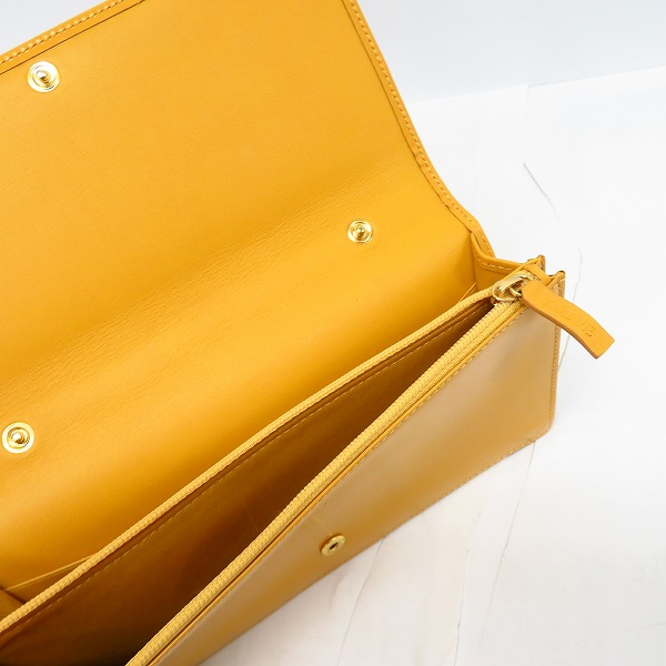 実際に弊社で買取させて頂いたLOEWE/ロエベ レザー ポーチ ショルダー イエローの画像 3枚目