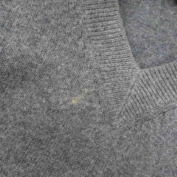 実際に弊社で買取させて頂いたdunhill/ダンヒル ウール/カシミヤ混ニットセーター/グレー/Sの画像 7枚目