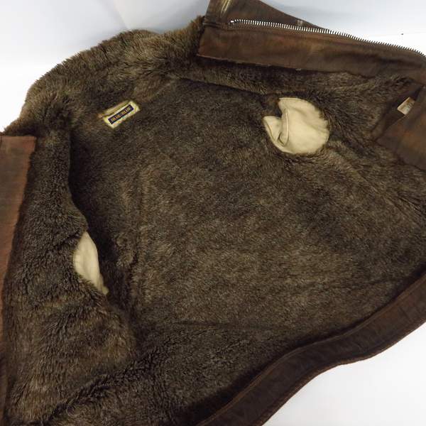 実際に弊社で買取させて頂いたBLUE BLUE/ブルーブルー 裏地フェイクファー地 ヴィンテージデザインジャケット/2の画像 3枚目