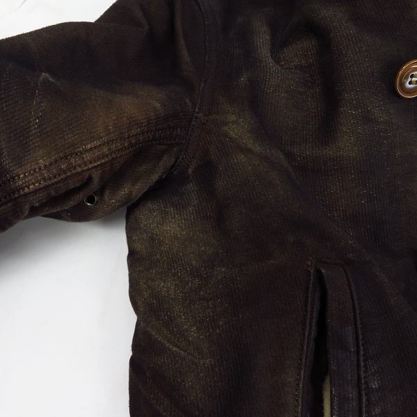 実際に弊社で買取させて頂いたBLUE BLUE/ブルーブルー 裏地フェイクファー地 ヴィンテージデザインジャケット/2の画像 6枚目