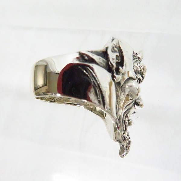 実際に弊社で買取させて頂いたCRAZY PIG/クレイジーピッグ Devil's Head Ring/デビルズ ヘッド リング # 562/17.5号の画像 3枚目