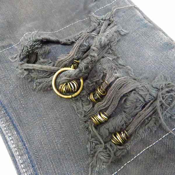 実際に弊社で買取させて頂いたIF SIX WAS NINE/イフシックスワズナイン ダメージ加工 デニムパンツ MUD MAX/BCM 351DK/29の画像 6枚目