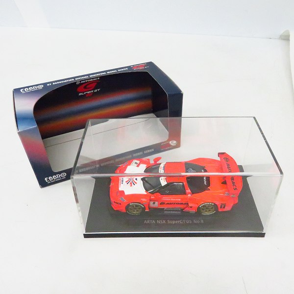 実際に弊社で買取させて頂いた【未開封】EBBRO/エブロ ARTA NSX SUPER GT 2005 NO.8 1/43スケール ミニカーの画像 6枚目