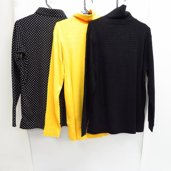 実際に弊社で買取させて頂いた【未使用】le coq sportif/ルコック ゴルフウェア 長袖ドット柄シャツ/タートルネックシャツ/M 3点セットの画像 1枚目