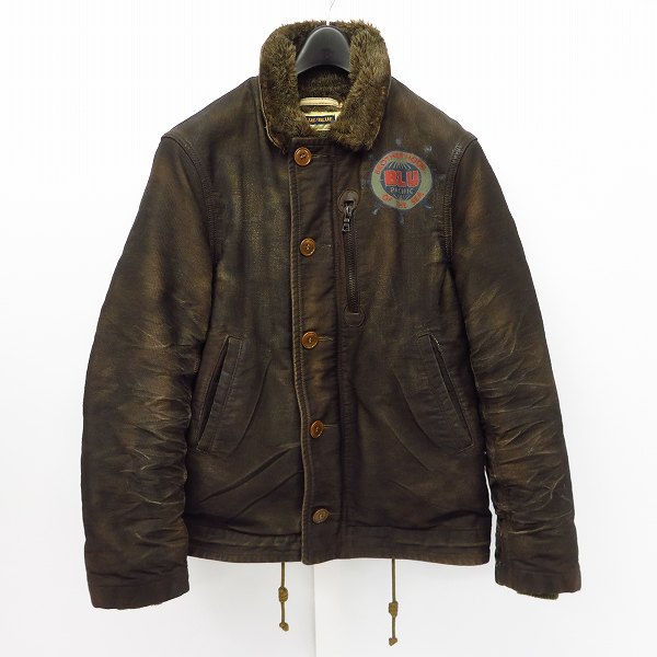実際に弊社で買取させて頂いたBLUE BLUE/ブルーブルー 裏地フェイクファー地 ヴィンテージデザインジャケット/2