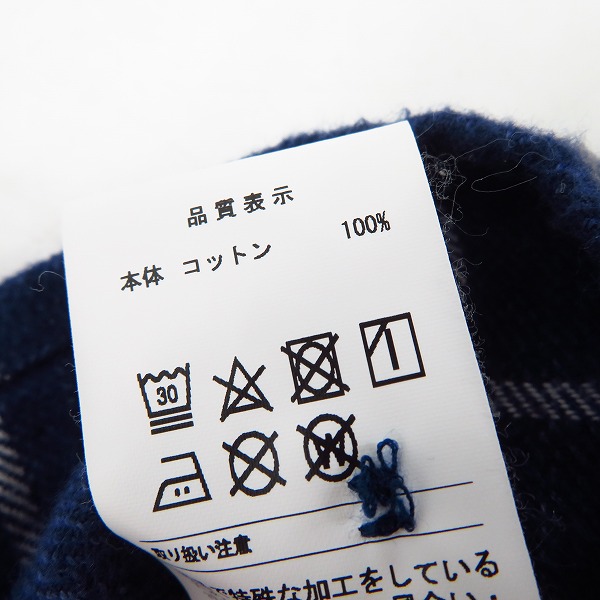 実際に弊社で買取させて頂いたDESCENDANT/ディセンダント 19SS コットン ネルシャツ/3の画像 3枚目