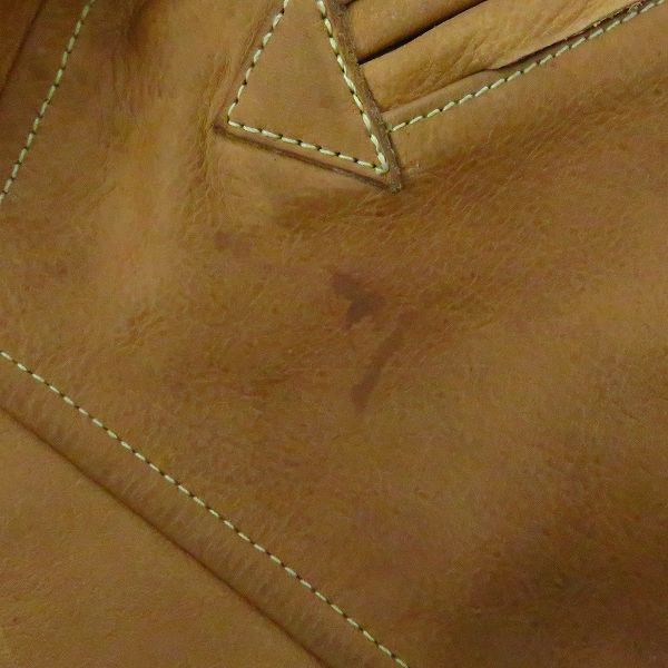 実際に弊社で買取させて頂いたMr.FREEDOM×SUGAR CANE/ミスターフリーダム×シュガーケーン オールレザー キャンパスジャケット Size：42 の画像 6枚目