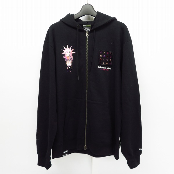 実際に弊社で買取させて頂いたBackChannel/バックチャンネル ジップアップパーカー ブラック/XL