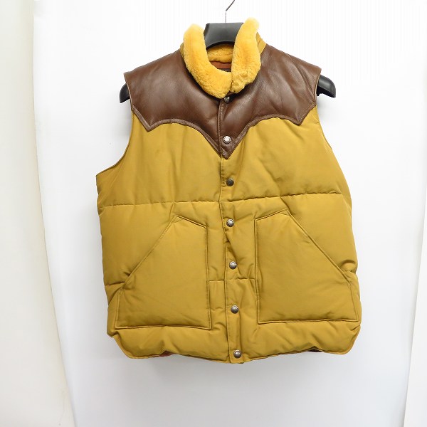 実際に弊社で買取させて頂いたSUGAR CANE/シュガーケーン ヨークレザー 切替 ダウンベスト　SC11598/L