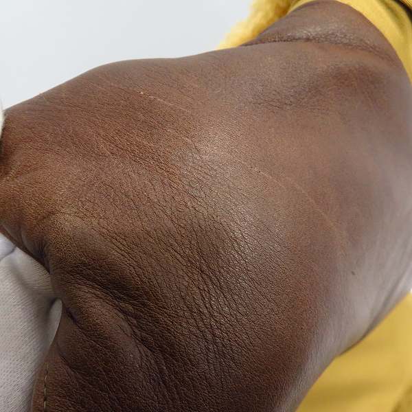 実際に弊社で買取させて頂いたSUGAR CANE/シュガーケーン ヨークレザー 切替 ダウンベスト　SC11598/Lの画像 6枚目