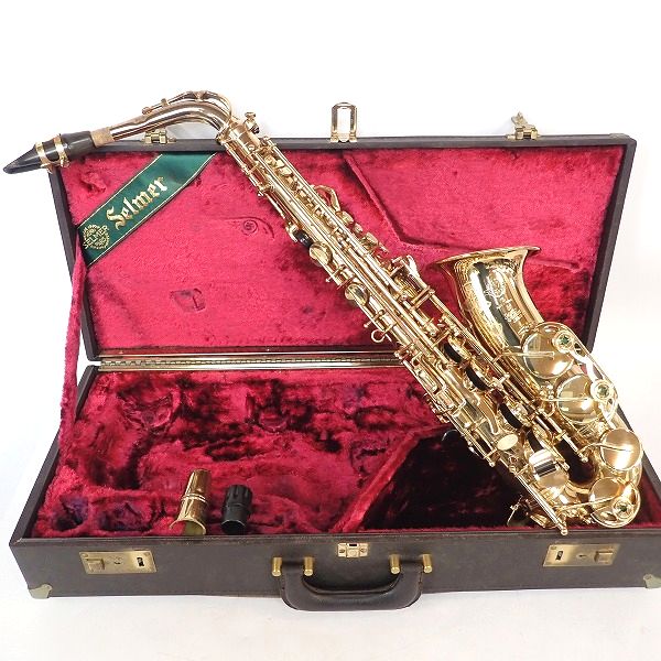 実際に弊社で買取させて頂いた★Selmer/セルマー SUPER ACTION/SA80 SERIE Ⅱ/シリーズ2 アルトサックス 彫刻有り 40万台 ハードケース付き