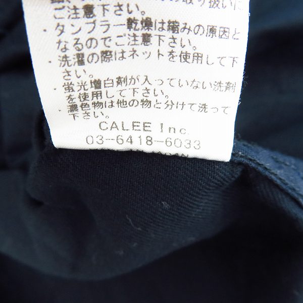 実際に弊社で買取させて頂いたCALEE/キャリー スタッズ 半袖 ウエスタンシャツ ネイビー系/Lの画像 4枚目