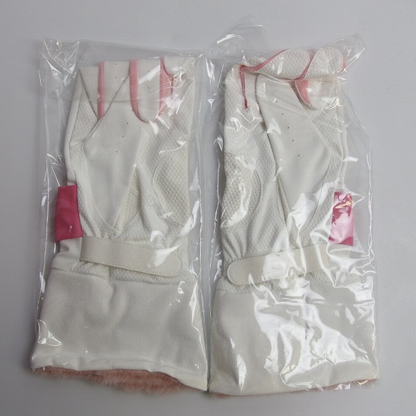 実際に弊社で買取させて頂いた【未使用】le coq sportif/ルコック ゴルフ グローブ/手袋 両手用 リボン付き/チェック 20-21cm(L) 3点セットの画像 2枚目