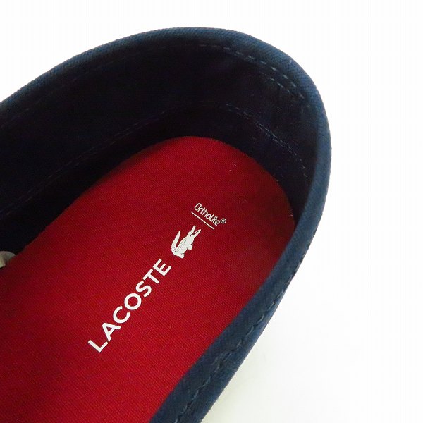 実際に弊社で買取させて頂いた【未使用】LACOSTE/ラコステ MARICE BL 2 CAM CANVAS 7-33CAM1071DB4 スリッポン/シューズ/US10 の画像 4枚目