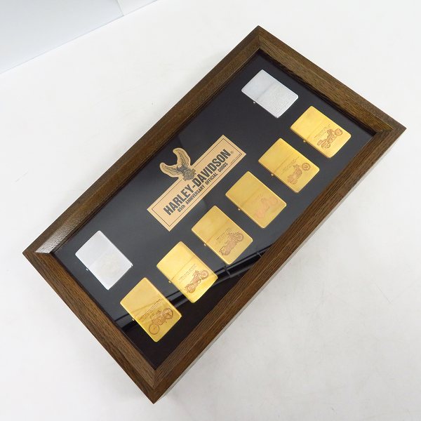 実際に弊社で買取させて頂いた【付属品完備】ZIPPO/ジッポー HARLEY DAVIDSON/ハーレーダビッドソン 歴史 85周年記念 ZIPPO 8個セット/イタヤ