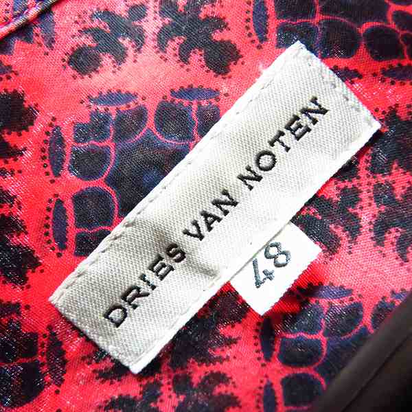 実際に弊社で買取させて頂いたDries Van Noten/ドリスヴァンノッテン 幾何学模様 総柄 半袖シャツ/48の画像 2枚目