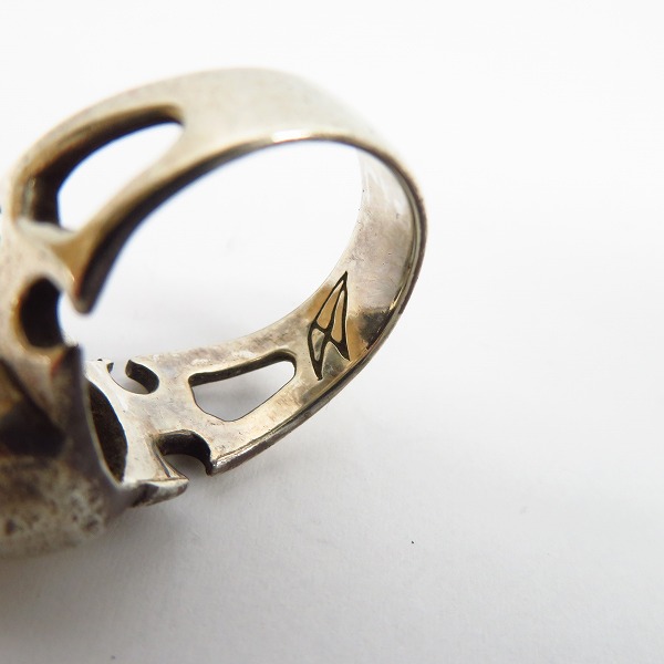 実際に弊社で買取させて頂いたCRAZY PIG/クレイジーピッグ カッタウェイ スカルリング 21号の画像 5枚目