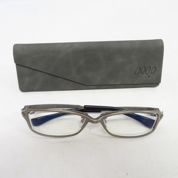 実際に弊社で買取させて頂いた999.9/フォーナインズ 眼鏡/メガネフレーム/アイウェア S-821T の画像 8枚目