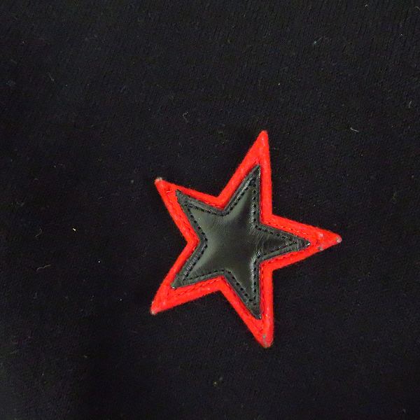 実際に弊社で買取させて頂いたGIVENCHY/ジバンシー 18SS スターパッチ ロゴ刺繍 ニット ボンバージャケット/スタジャン BM000J4Y0B/Mの画像 4枚目