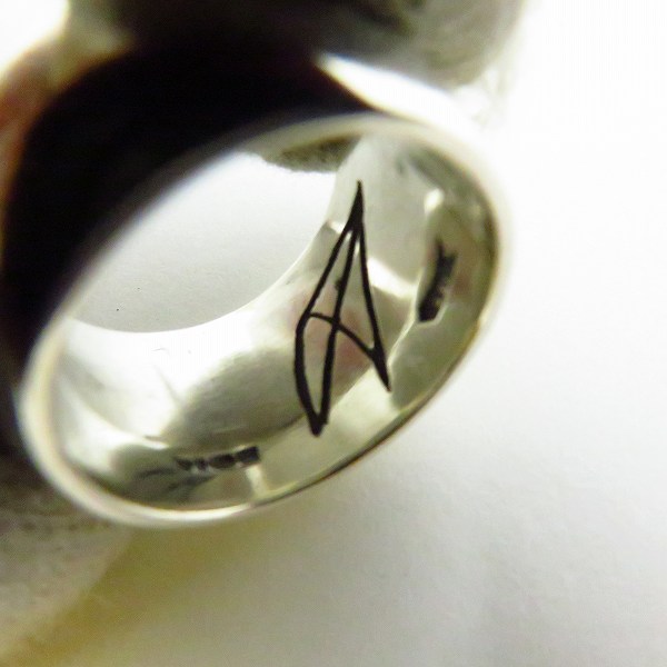 実際に弊社で買取させて頂いたCRAZY PIG/クレイジーピッグ 14mm WIDE BAND RING/14ミリ ワイドバンド リング ＃234/9.5号の画像 3枚目