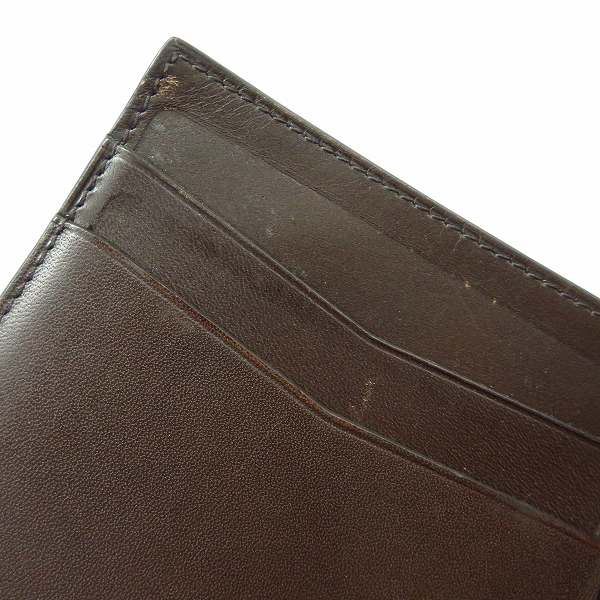 実際に弊社で買取させて頂いたdunhill/ダンヒル CHASSIS/シャーシ  レザー マネークリップ 札ばさみ/二つ折り財布 L2W585Nの画像 6枚目