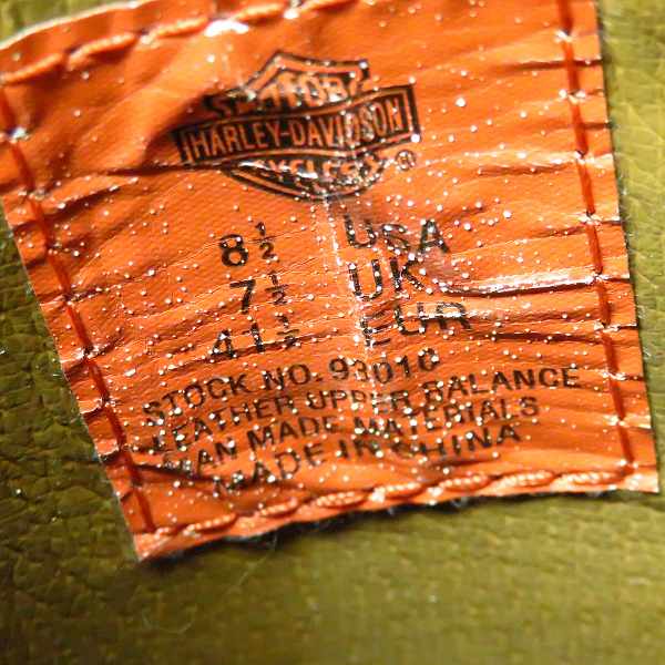 実際に弊社で買取させて頂いたHARLEY-DAVIDSON/ハーレーダビッドソン ウエスタンブーツ メタルプレート付 ブラック US8.5の画像 5枚目
