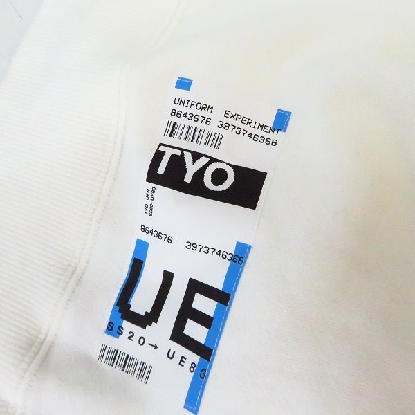 実際に弊社で買取させて頂いたuniform experiment/ユニフォームエクスペリメント 20SS UFM HOODIE ロゴ フーディ パーカー UE-200023 3の画像 4枚目