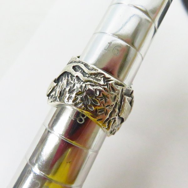 実際に弊社で買取させて頂いたCRAZY PIG/クレイジーピッグ SKRULL SKULL RING/スクルール スカル リング #877/17.5号の画像 7枚目