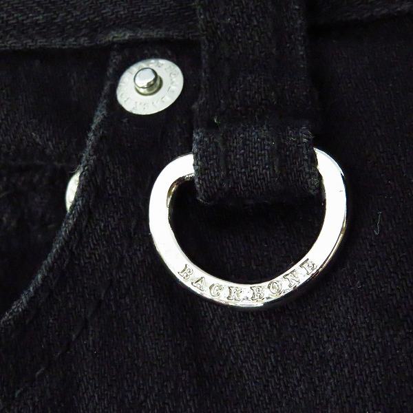 実際に弊社で買取させて頂いたBACKBONE/バックボーン BLACK DENIM SHOE CUT PANTS./デニムパンツ BB12S-DP30 34の画像 6枚目