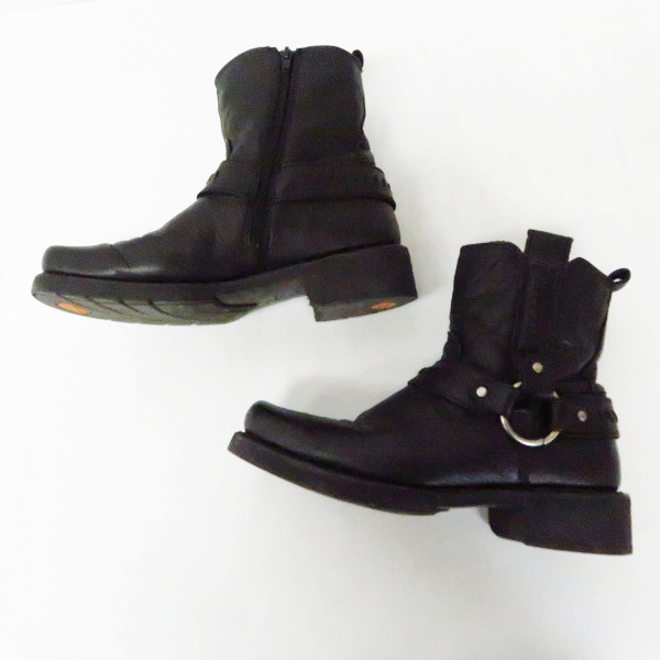 実際に弊社で買取させて頂いたHARLEY-DAVIDSON/ハーレーダビッドソン サイドジップブーツ ブラック US8の画像 3枚目