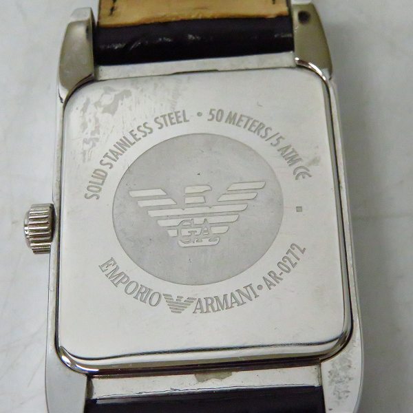 実際に弊社で買取させて頂いたEMPORIO ARMANI/エンポリオアルマーニ 腕時計 AR0272【動作未確認】の画像 3枚目