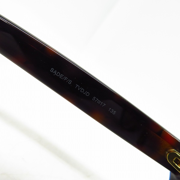 実際に弊社で買取させて頂いたJIMMY CHOO/ジミーチュウ スタースタッズ デザイン サングラス SADE/F/S TVDJDの画像 5枚目