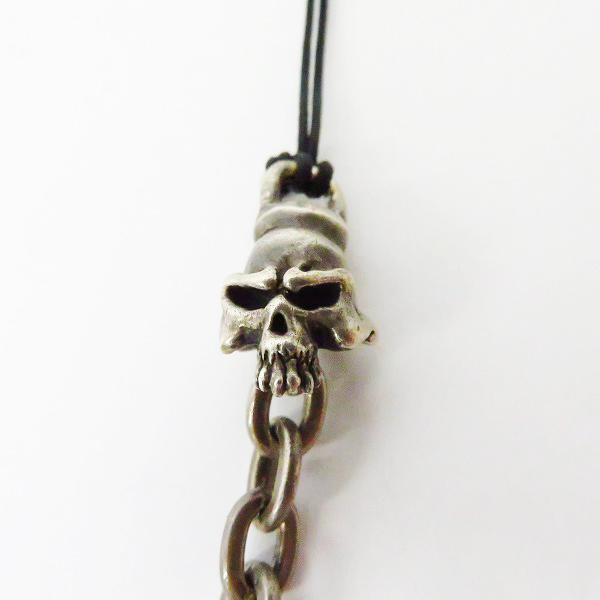実際に弊社で買取させて頂いたTHIRTEEN DESIGNS/サーティーンデザインズ スカル クロス チャーム キーホルダーの画像 1枚目