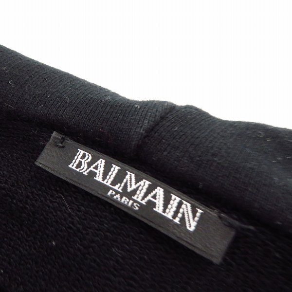 実際に弊社で買取させて頂いたBALMAIN/バルマン サイドジップスリットデザイン ダブルジップパーカー S7H6643J036/XS の画像 2枚目