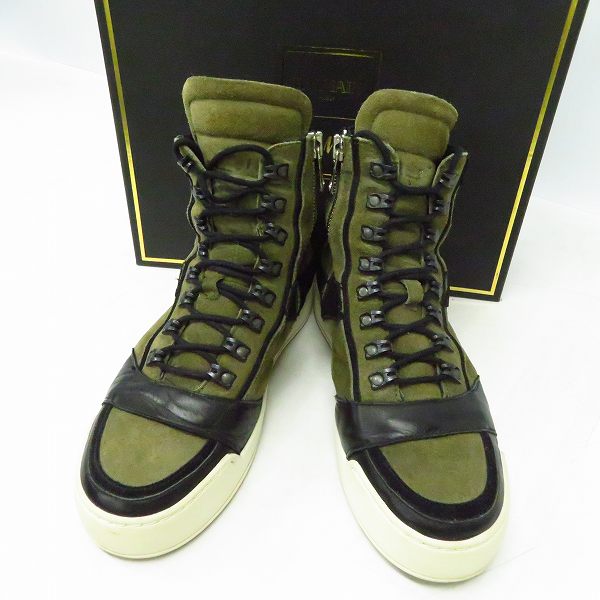 実際に弊社で買取させて頂いたBALMAIN×H＆M/バルマン×エイチアンドエム ハイカットスニーカー/EUR43