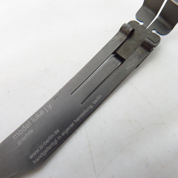 実際に弊社で買取させて頂いたic! berlin/アイシーベルリン 眼鏡/メガネフレーム model : luke j.y. 863424の画像 6枚目