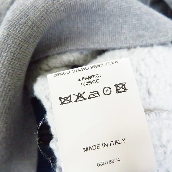 実際に弊社で買取させて頂いたKRISVANASSCHE/クリスヴァンアッシュ 素材/柄切替 襟付きスウェット 44の画像 4枚目