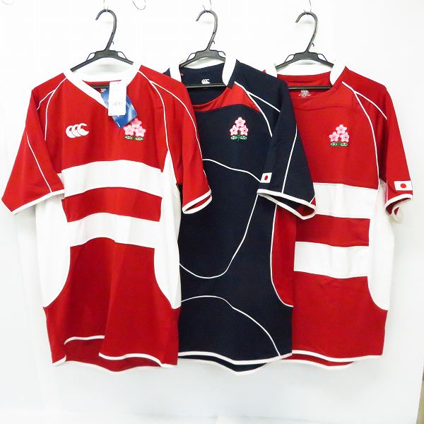 実際に弊社で買取させて頂いた【未使用含む】CANTERBURY/カンタベリー ラグビー 日本代表 ユニフォーム X/XL 3点セット 