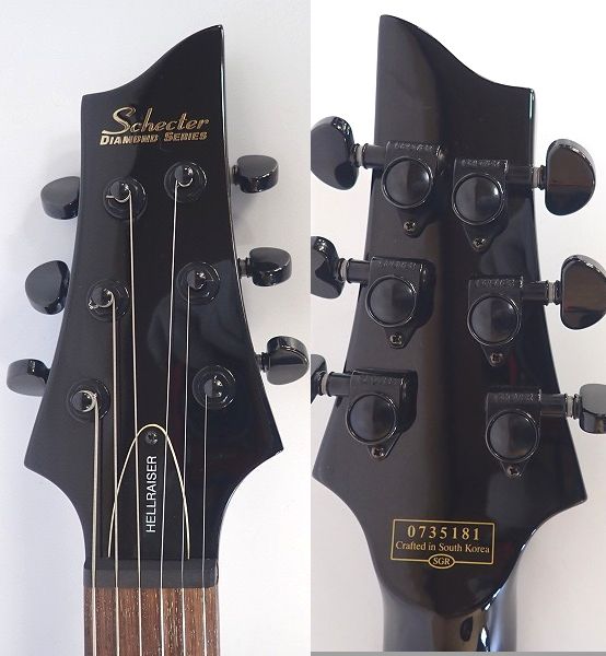 実際に弊社で買取させて頂いた★Schecter/シェクター DIAMOND SERIES HELLRAISER/ヘルレイザー AD-C-1-HR EMG搭載 ギグケース付の画像 2枚目