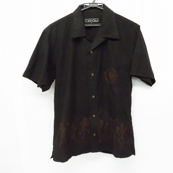 実際に弊社で買取させて頂いたlt&Cobra/ケルト&コブラ スカル オープンカラーシャツ 半袖シャツ/M