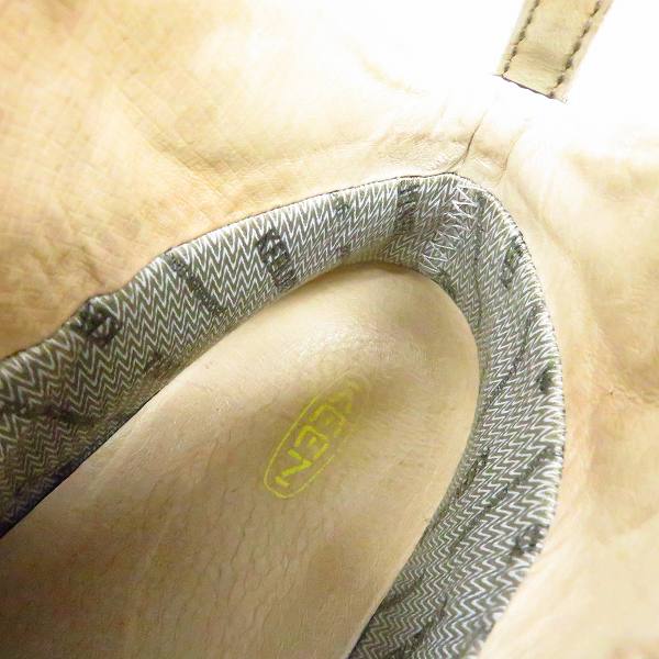 実際に弊社で買取させて頂いたKEEN/キーン PYRENEES 5227-BISN Bison トレッキング シューズ  カーキベージュ 25.5の画像 6枚目