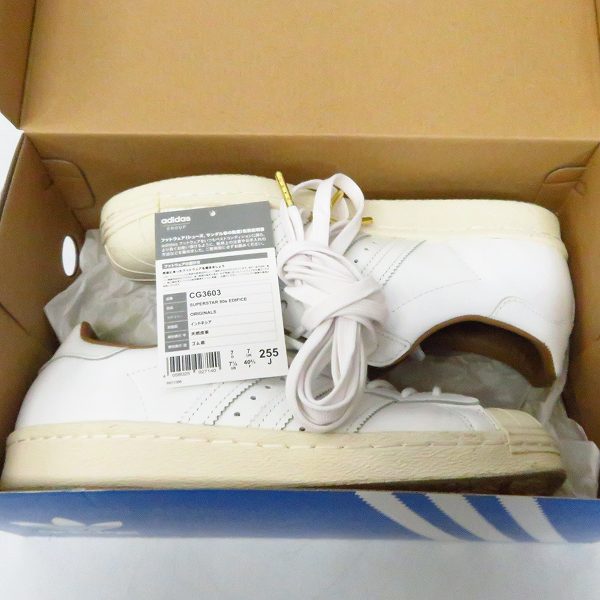 実際に弊社で買取させて頂いたadidas×EDIFICE/アディダス×エディフィス SUPER STAR 80s EDIFICE CG3603/25.5の画像 7枚目