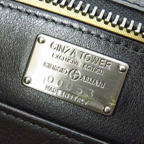 実際に弊社で買取させて頂いたGIORGIO ARMANI/ジョルジオアルマーニ 銀座限定 クラッチバッグ セカンドバッグ の画像 4枚目