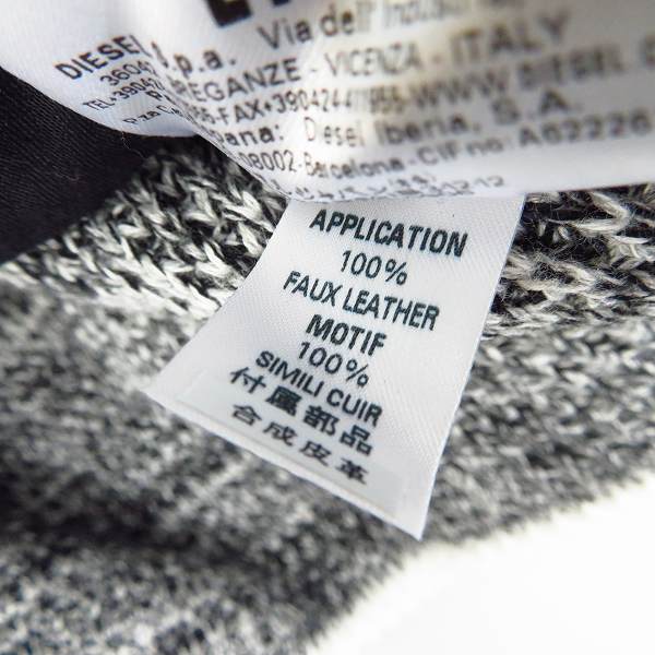 実際に弊社で買取させて頂いたDIESEL BLACK GOLD/ディーゼル ブラックゴールド デニム ニット ジップアップロングパーカー/Ｓの画像 5枚目