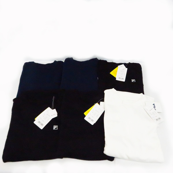 実際に弊社で買取させて頂いた【未使用含む】FILA/フィラ ブランドロゴ刺繍 スウェット L/LL  6点セット