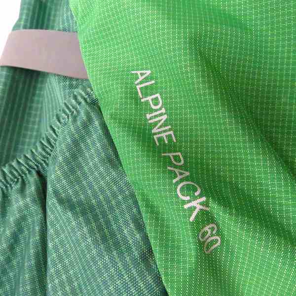 実際に弊社で買取させて頂いたmont-bell/モンベル ALPINE PACK 60 登山用 バッグパック60L グリーンの画像 5枚目
