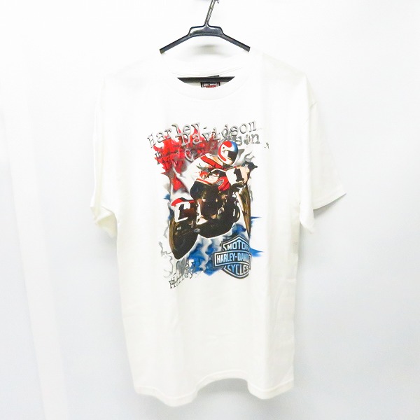 実際に弊社で買取させて頂いたHARLEY-DAVIDSON/ハーレーダビッドソン Hollywood/ハリウッド フロントデザインプリント ファイヤーエンブレムプリント XL